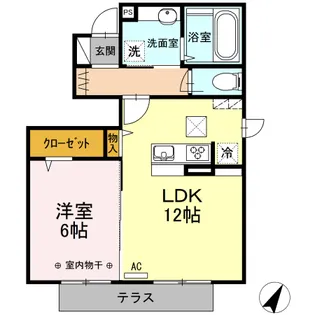 kafuuresidence【1階】の間取り