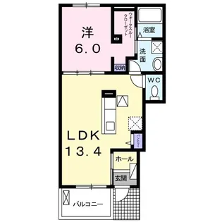 カーサ・結希 II【1階】の間取り