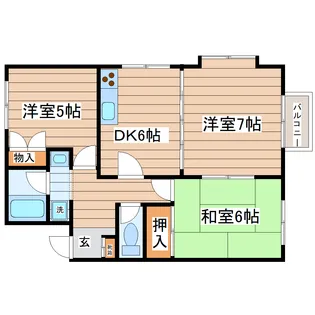 エクセレント鈎取III【2階】の間取り