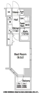コンフォリア浅草橋DEUX【12階】の間取り