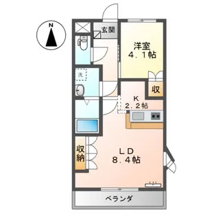 ラ・ティエラ【1階】の間取り