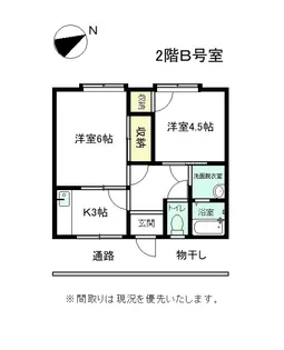 曙マンション【2階】の間取り