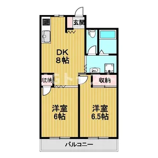 ガーデンハイツ愛宕【3階】の間取り