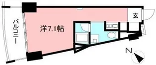 apple studio flats【5階】の間取り