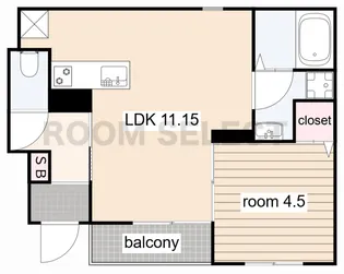リーブルファイン下之一色町III 2号棟【1階】の間取り