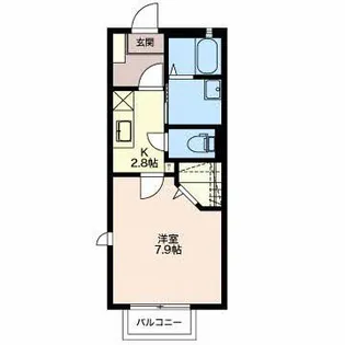 ディアスレント【2階】の間取り