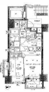 オープンレジデンシア日暮里est【12階】の間取り