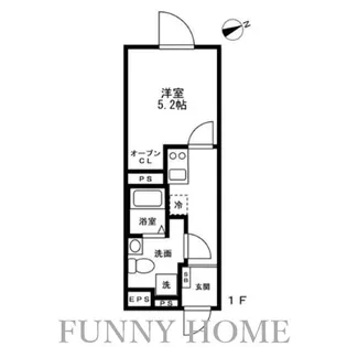 SOLASIA residence 千歳船橋II【1階】の間取り