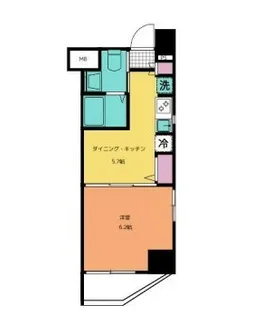 エステムプラザ飯田橋タワーレジデンス【9階】の間取り