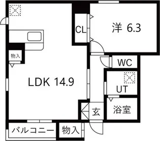 リヴィエール【1階】の間取り