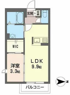 セントルーガ西青木【1階】の間取り