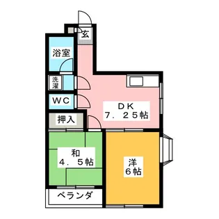 グレイスマンション【4階】の間取り