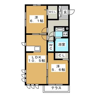 コンフォート プラスT【1階】の間取り