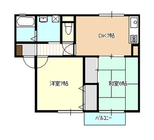ロイヤルステージ雅A【1階】の間取り