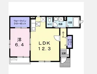 リコ・モンターナII【1階】の間取り