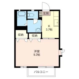 オークスアベニュー A棟【1階】の間取り