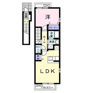 プティ・シャトー B棟【2階】の間取り