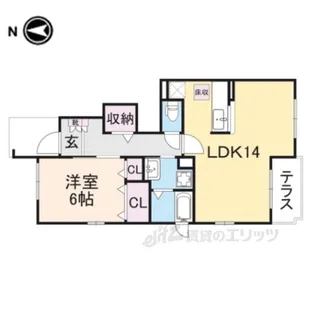 ロイヤルパレス【1階】の間取り