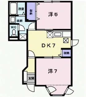 ハピネスC【1階】の間取り