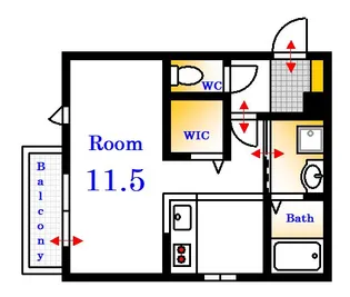 PALAIS広瀬北町【1階】の間取り