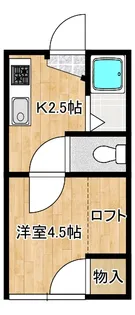 ホワイトハイツII【1階】の間取り