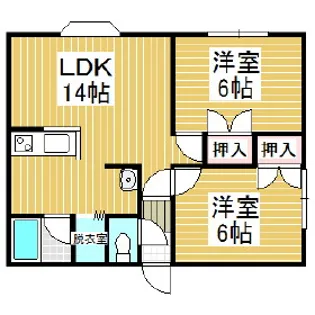 アバランチII【3階】の間取り