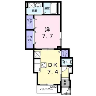カーサ アビ【1階】の間取り