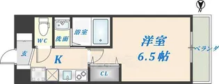 ラグゼ布施東2【6階】の間取り