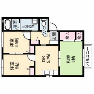フレグランス晴海園【2階】の間取り