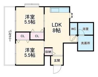 レスペテーザ【2階】の間取り
