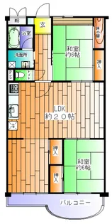 北須磨団地D2【4階】の間取り
