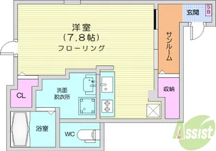 ブレスサイドヒルズH【1階】の間取り
