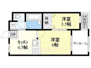 Flora S.E.12th【4階】の間取り
