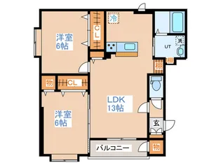 ANDORE中の島【3階】の間取り