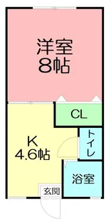 第2ひかりハイツ【2階】の間取り