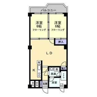 ドミール津田沼【1階】の間取り