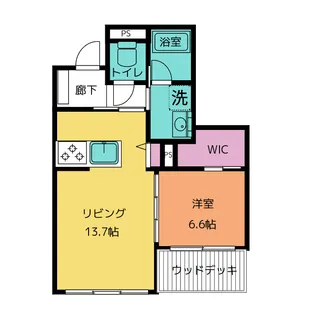 シャーメゾン川名【1階】の間取り