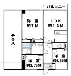 グローリアスハイツ【3階】の間取り