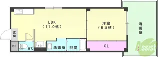 メゾンココカラ明石【1階】の間取り