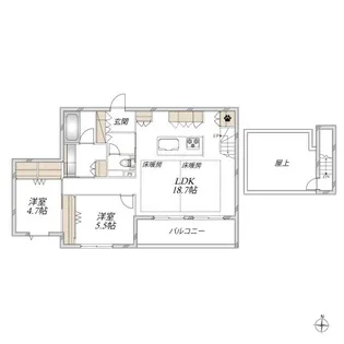 フォルス善福寺II【3階】の間取り