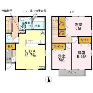 ラウルス B棟の間取り
