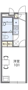レオパレスパティオ【2階】の間取り