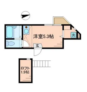ラフィネ南千住【3階】の間取り
