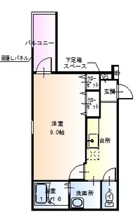 サンシーブル三国ヶ丘【1階】の間取り