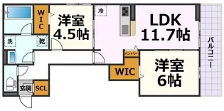Celestia【2階】の間取り