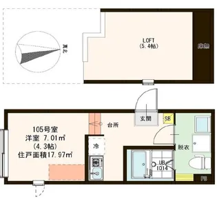 ハーモニーテラス東小岩III【1階】の間取り