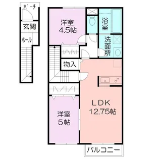PRENDRE TWO(プランドールツー)【2階】の間取り