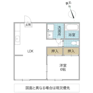 三栄コーポ【1階】の間取り