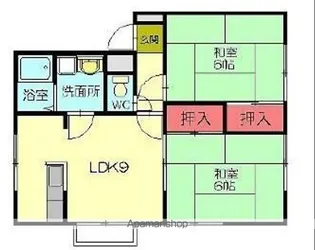 コーポジュエル【1階】の間取り