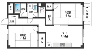 正木屋マンション【10階】の間取り